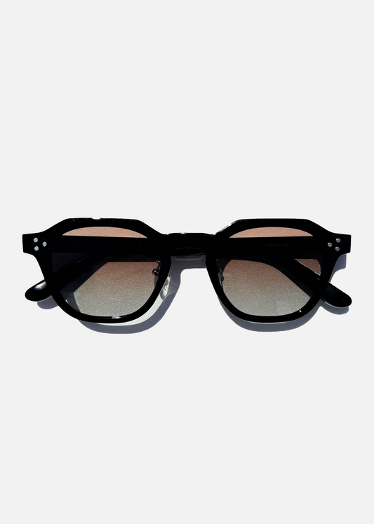 Lunettes de soleil noires dégradées - UV400 & look graphique