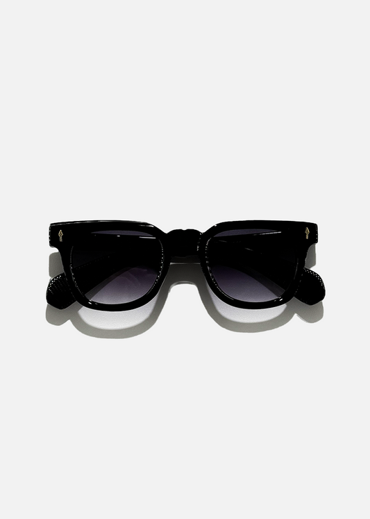 Lunettes de soleil noires iconiques – UV400 & Goldene Details